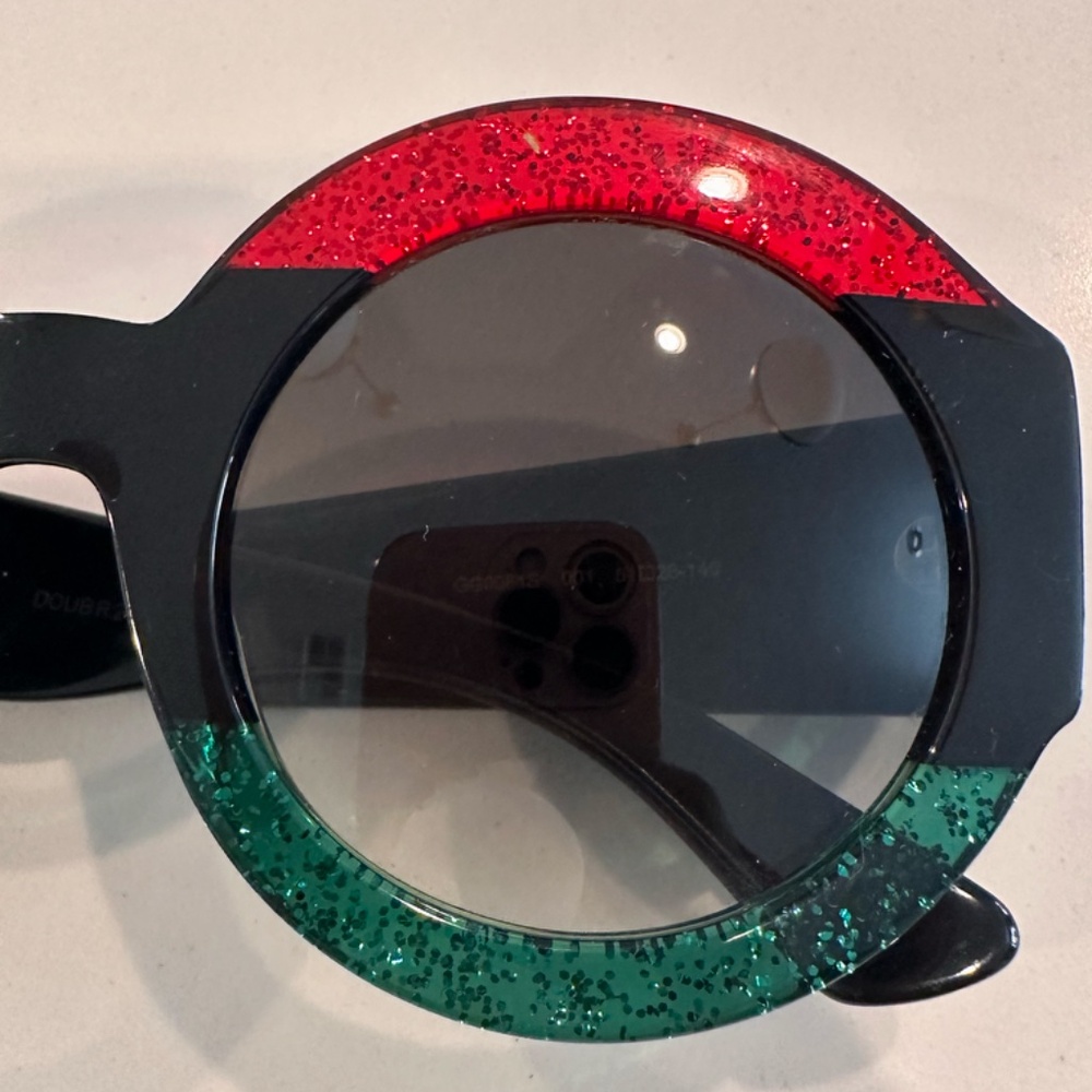 GUCCI WEB OVERSIZED SUNGLASSES - Picture 6 of 11